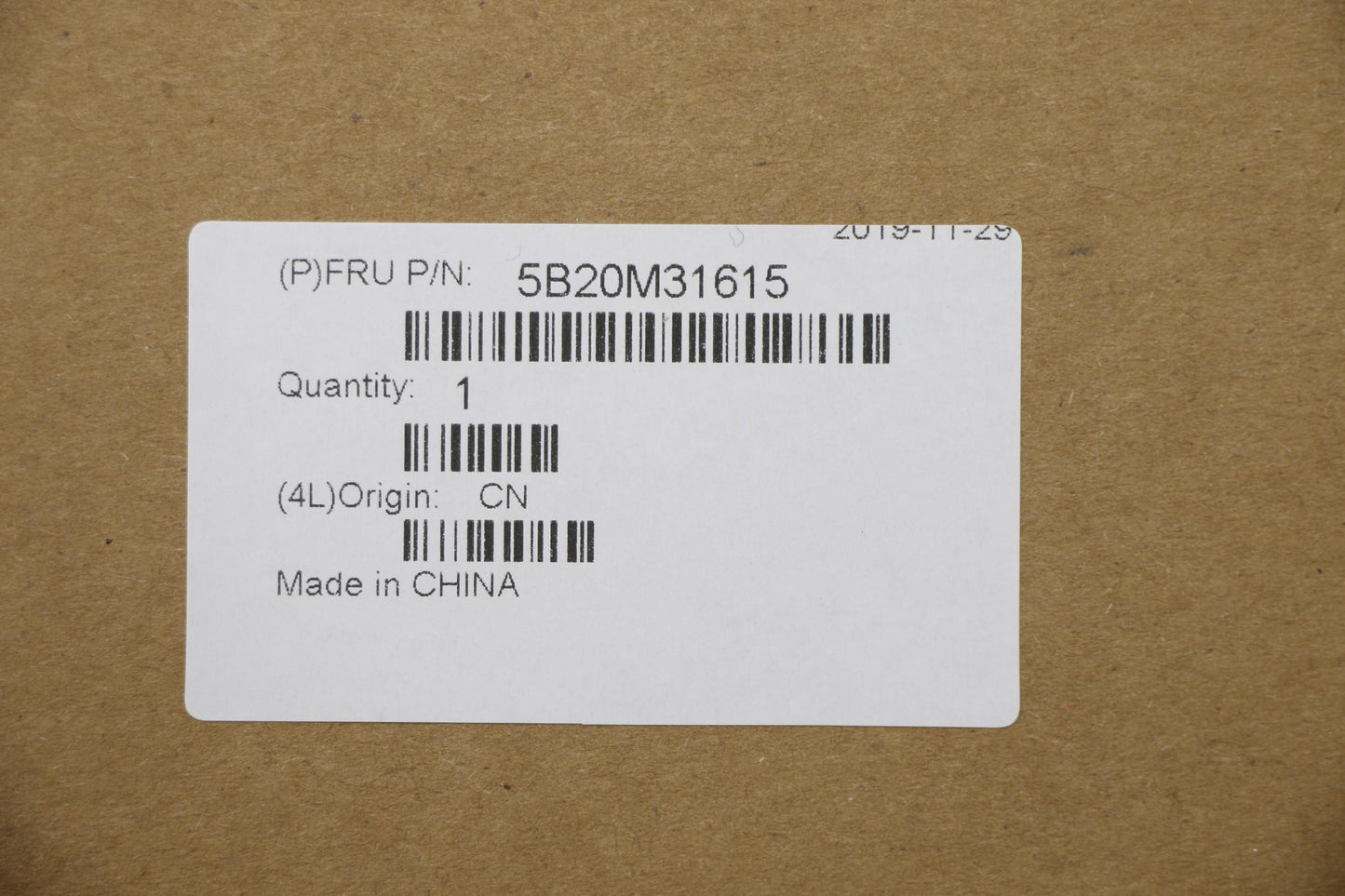 Lenovo Lv9 Mb(I7Cpu2.7G,4G,Hsfo)Vol D - 5B20M31615