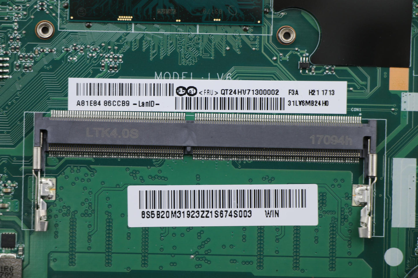 Lenovo Lv8A Mb(I5Cpu2.3G,1V2G,Hsfbo)V - 5B20M31923