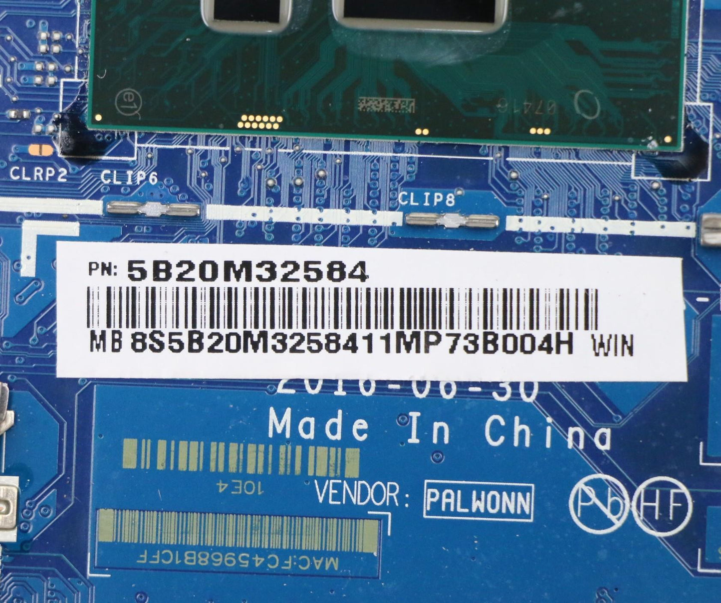 Lenovo Mb Uma I5-7200U Nbl Nfp Win - 5B20M32584
