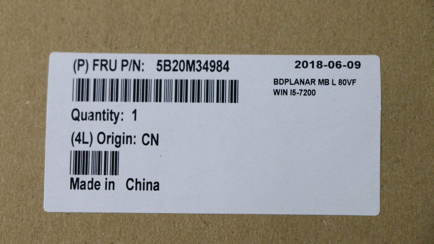Lenovo Mb Ma901 I5-7200U Uma 8G Win - 5B20M34984