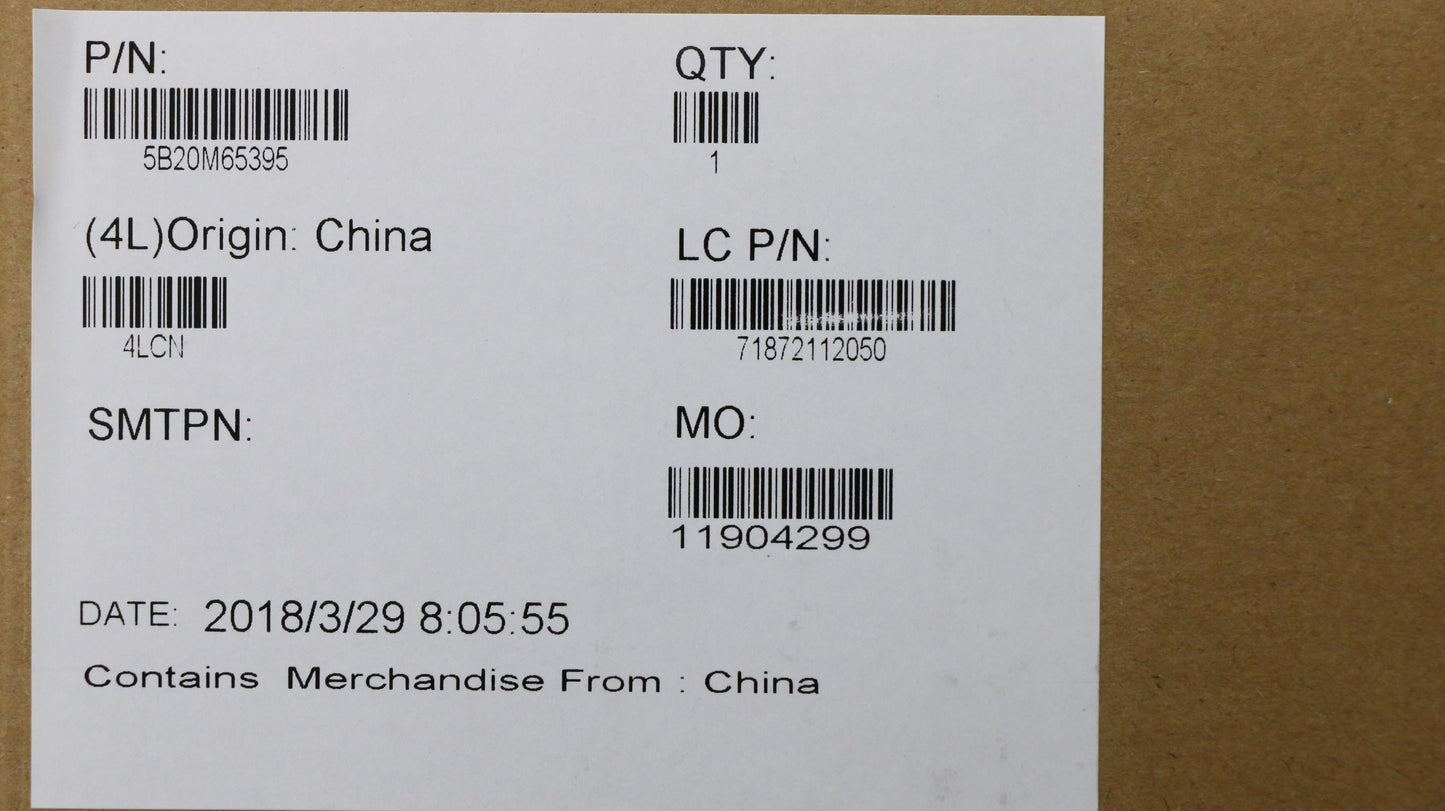 Lenovo Mb I7-7500U Uma 16G Tpm Ww Win - 5B20M65395