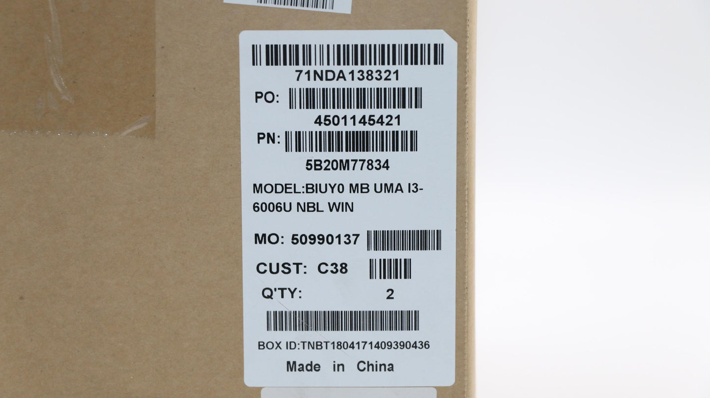 Lenovo Mb Uma I3-6006U Nbl Win - 5B20M77834