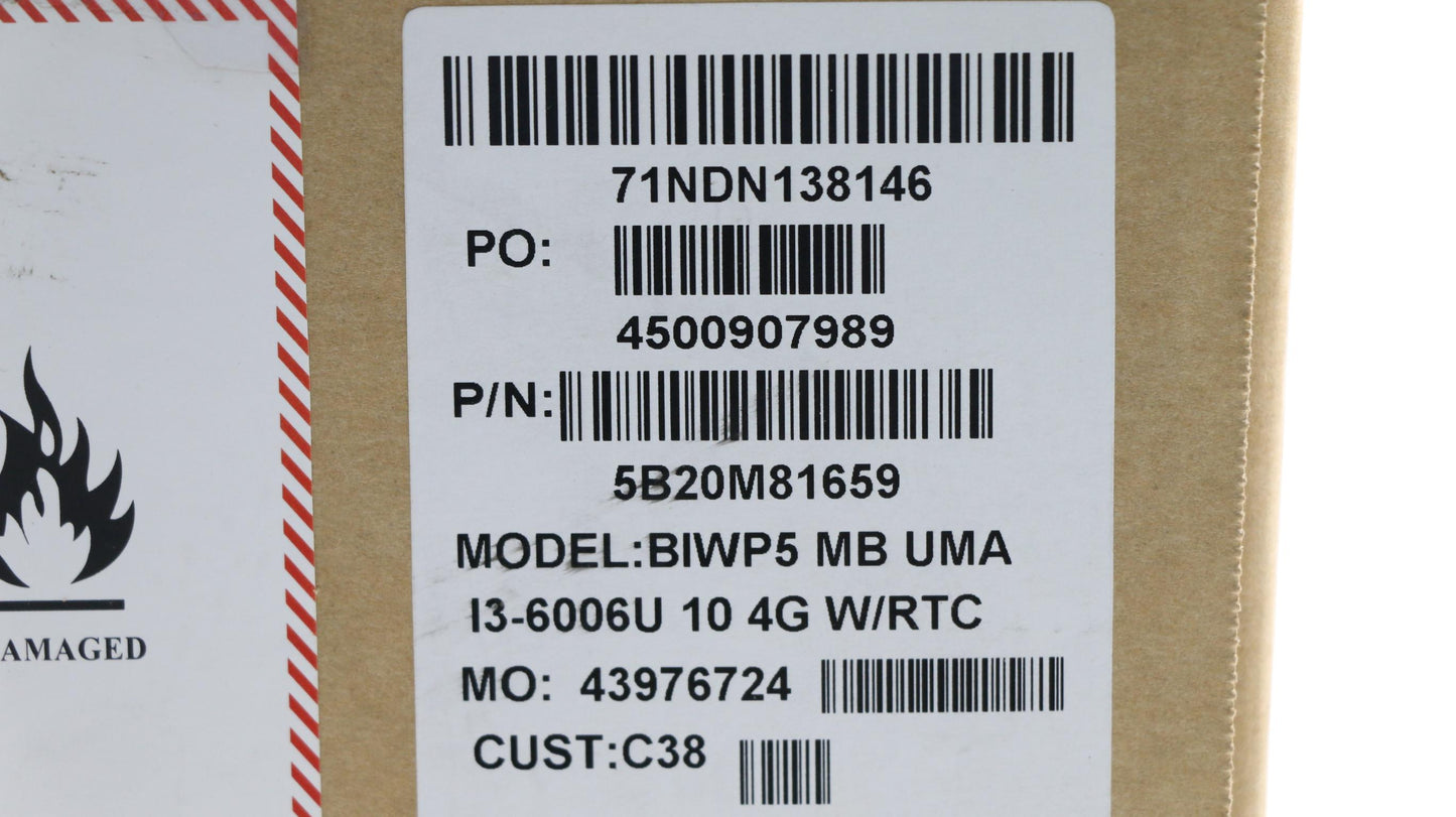 Lenovo Mb Uma I3-6006U 10 4G W/Rtc - 5B20M81659