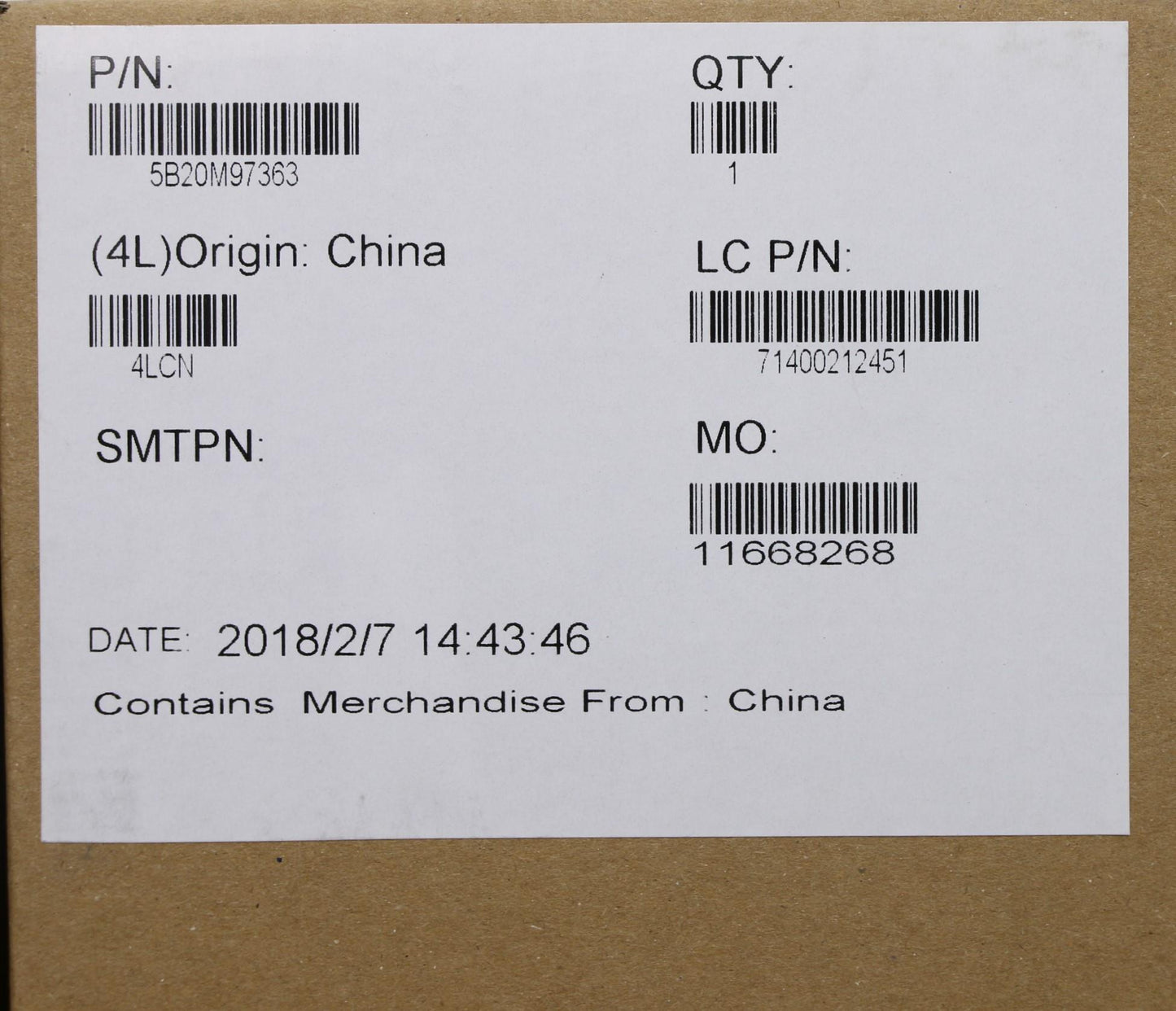 Lenovo Mb Nma681 I5-4288U Uma-Win - 5B20M97363
