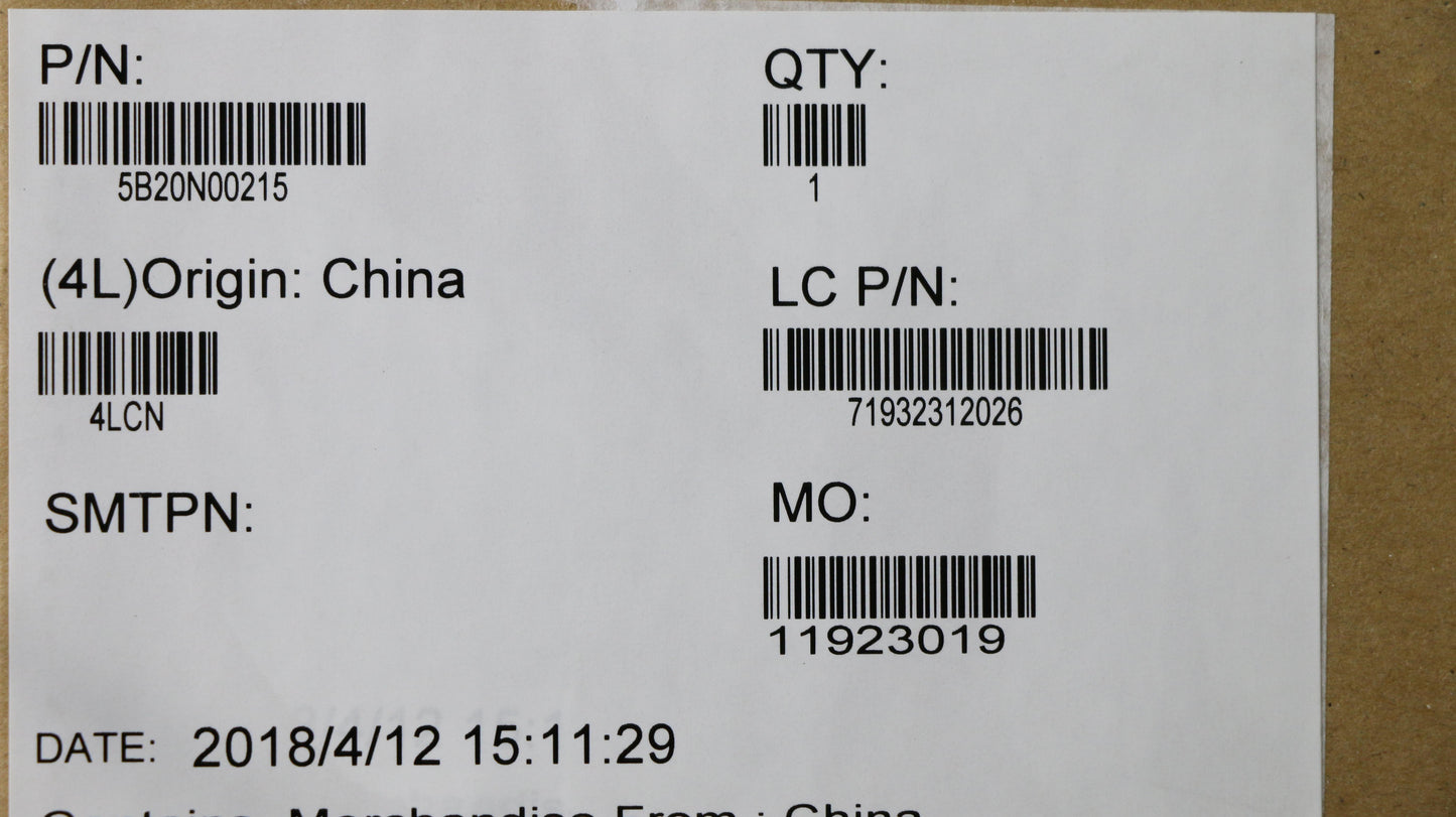 Lenovo Mb Nmb191 I7-7700Hq G0V2G Bl W - 5B20N00215