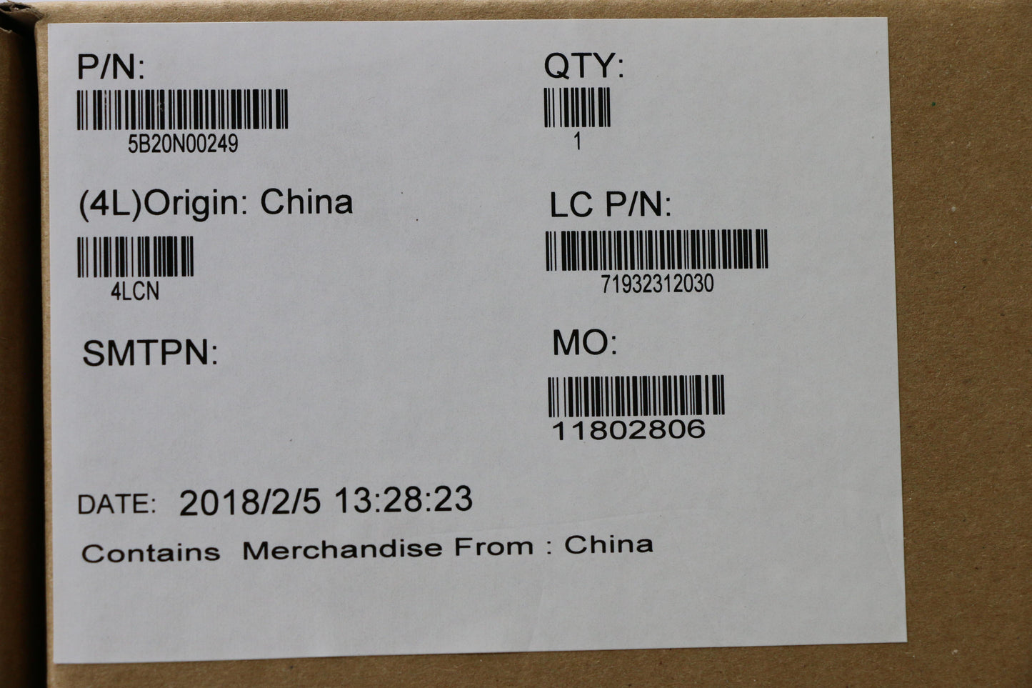 Lenovo Mb Nmb191 I7-7700Hq G1V2G Bl W - 5B20N00249