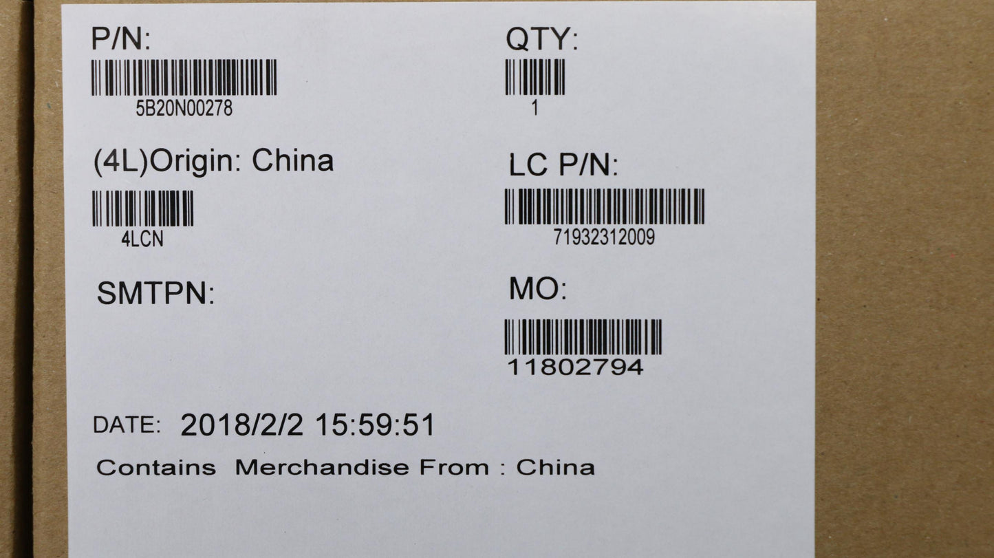 Lenovo Mb Nmb191 I5-7300Hq G0V2G Bl B - 5B20N00278