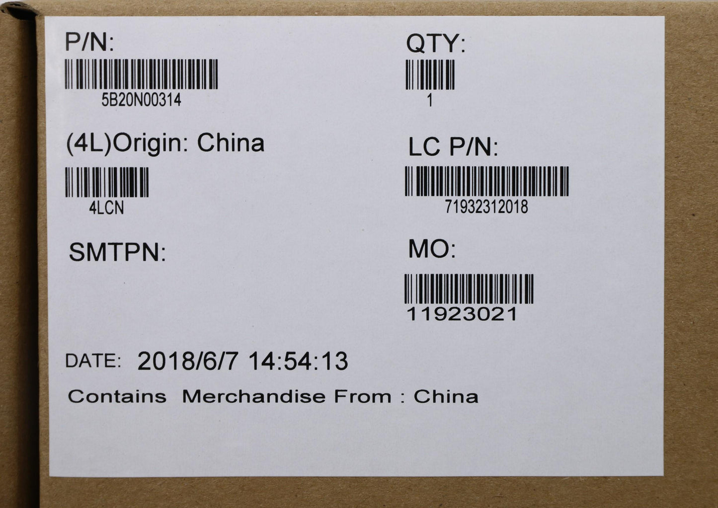 Lenovo Mb Nmb191 I7-7700Hq G0V2G Nbl - 5B20N00314
