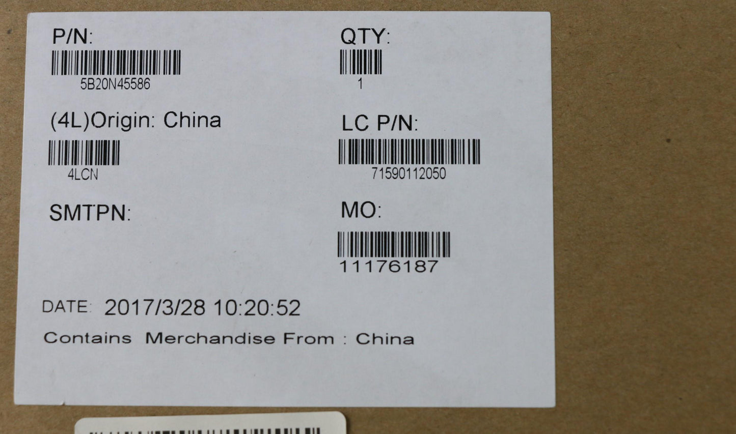 Lenovo Mb Ma751 I3-6006U V4G D4G Bl-B - 5B20N45586