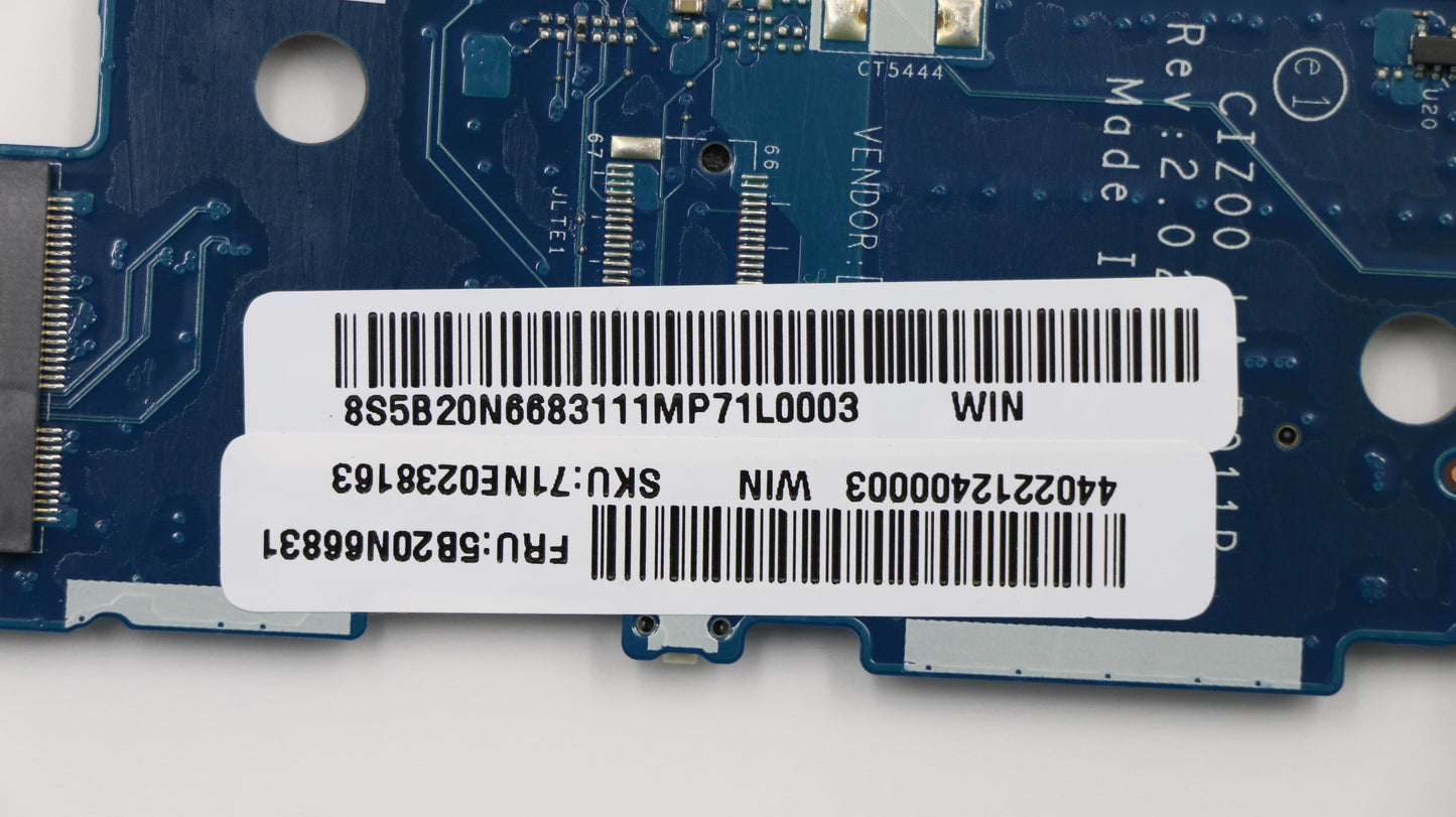 Lenovo Mb Dis I7 8G Bl T/P Win - 5B20N66831