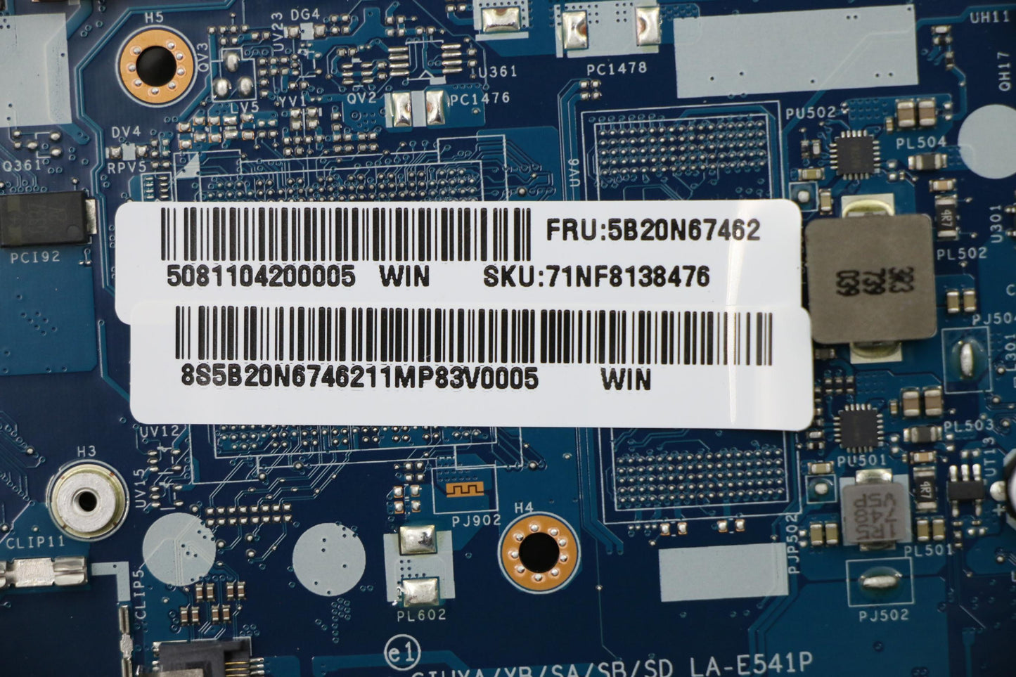 Lenovo 5B20N67462 Mb C 80X8 Wini77500Uhumanfpnbl