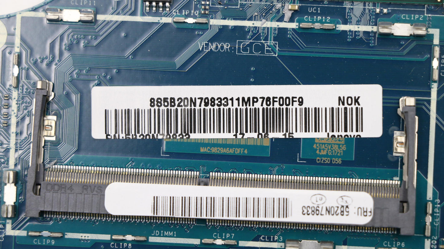 Lenovo Mb Dis 2G I7 Nt Bl Fp Win - 5B20N79833