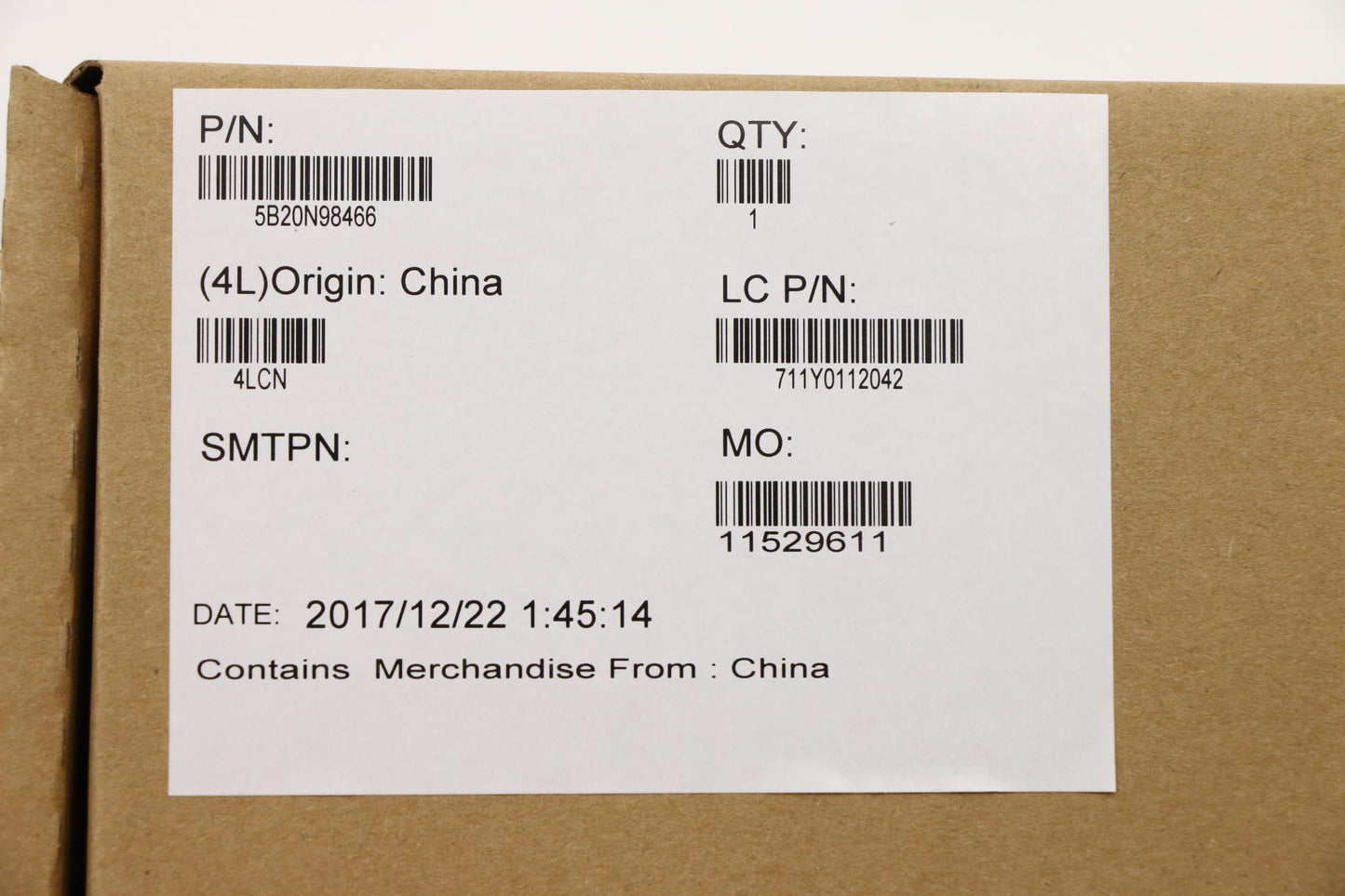 Lenovo Mbl80Yli37100Uhgtr2G4Gfpnok - 5B20N98466