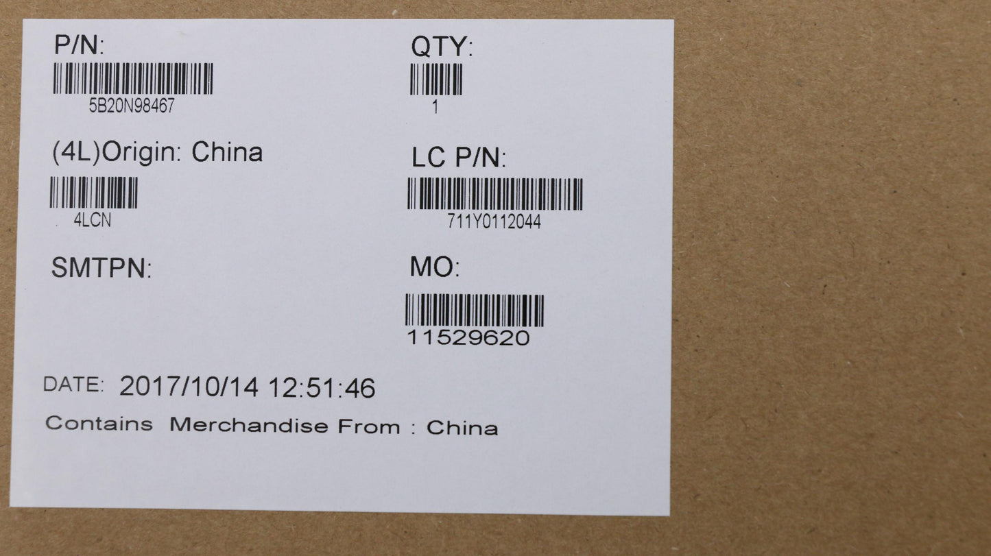 Lenovo Mbl80Yli37100Uhgtr4G4Gfpnok - 5B20N98467
