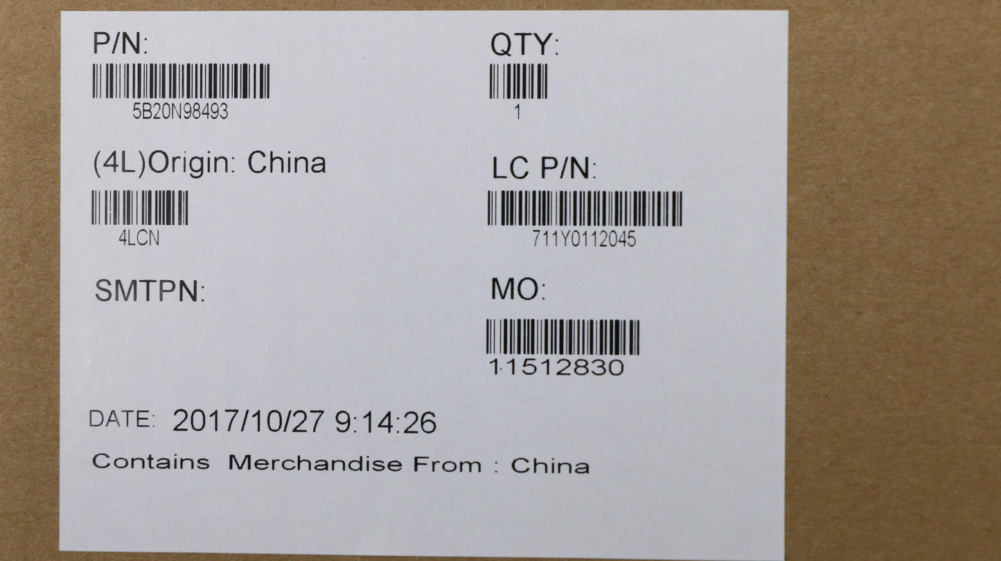 Lenovo Mbl80Yli57200Uhgtr2G4Gfpwin - 5B20N98493