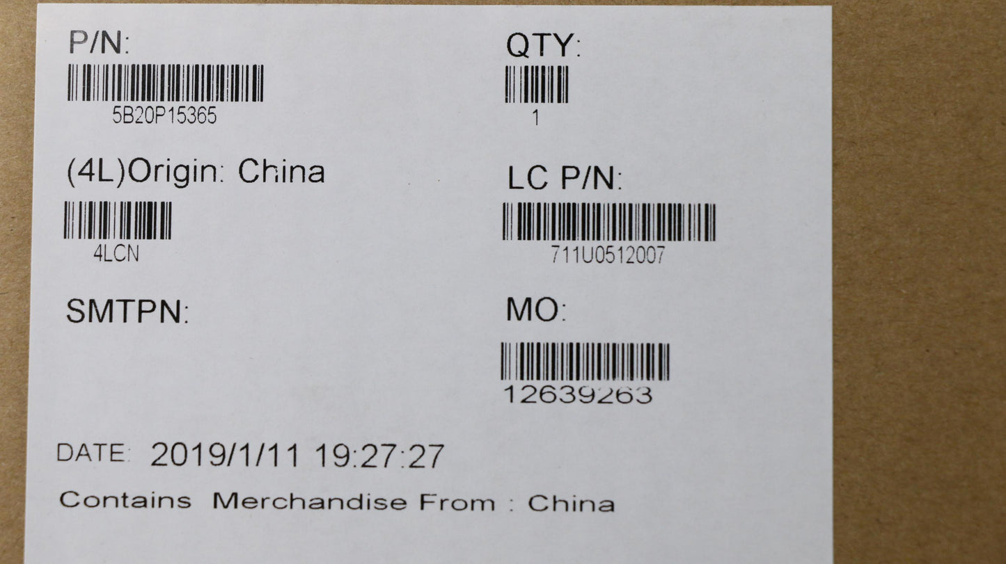 Lenovo Mbl80Xw321E29000Umanfpnok - 5B20P15365