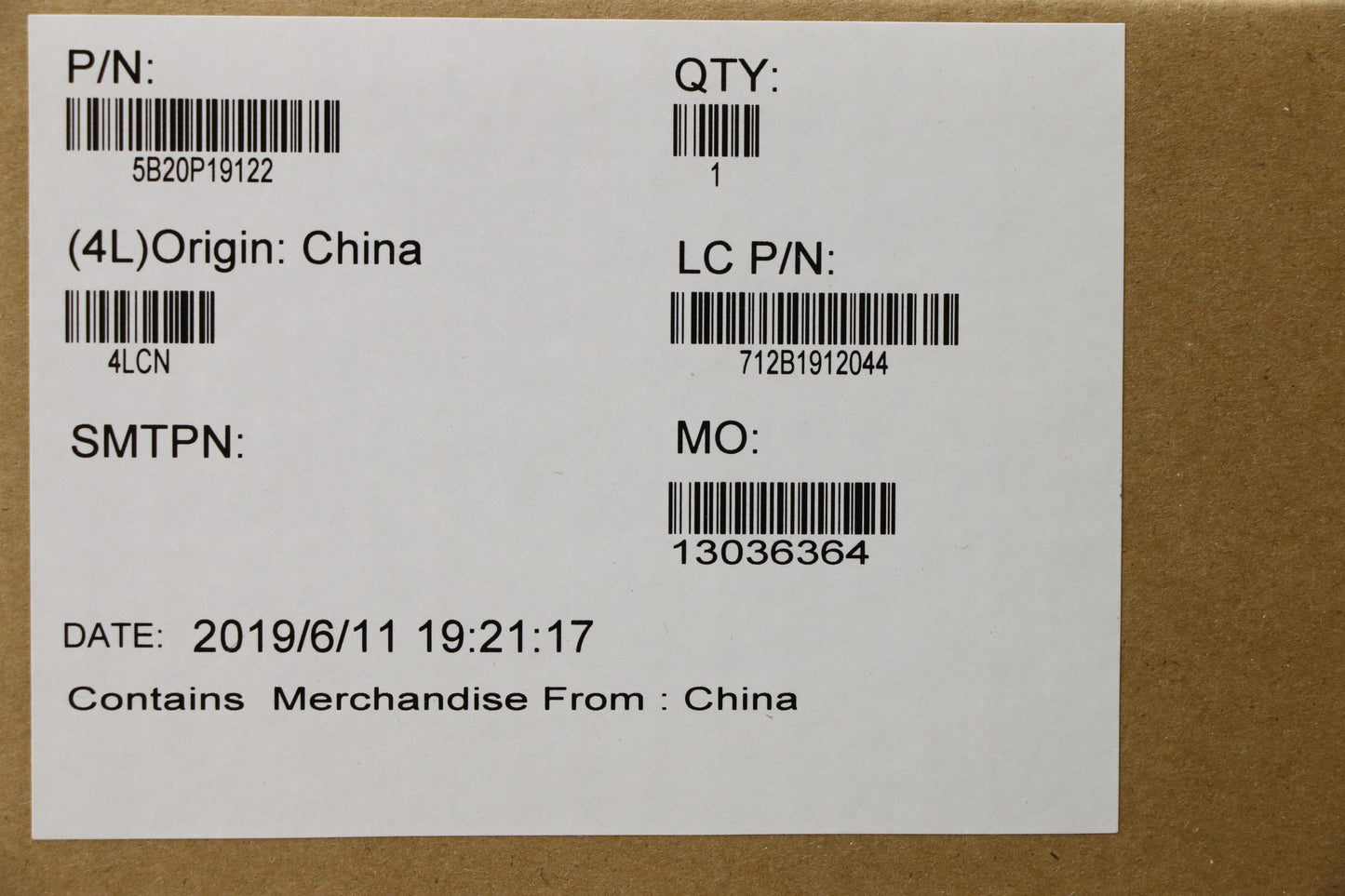 Lenovo Mb I77500U Uma 8G Fp_Uhd_Win - 5B20P19122