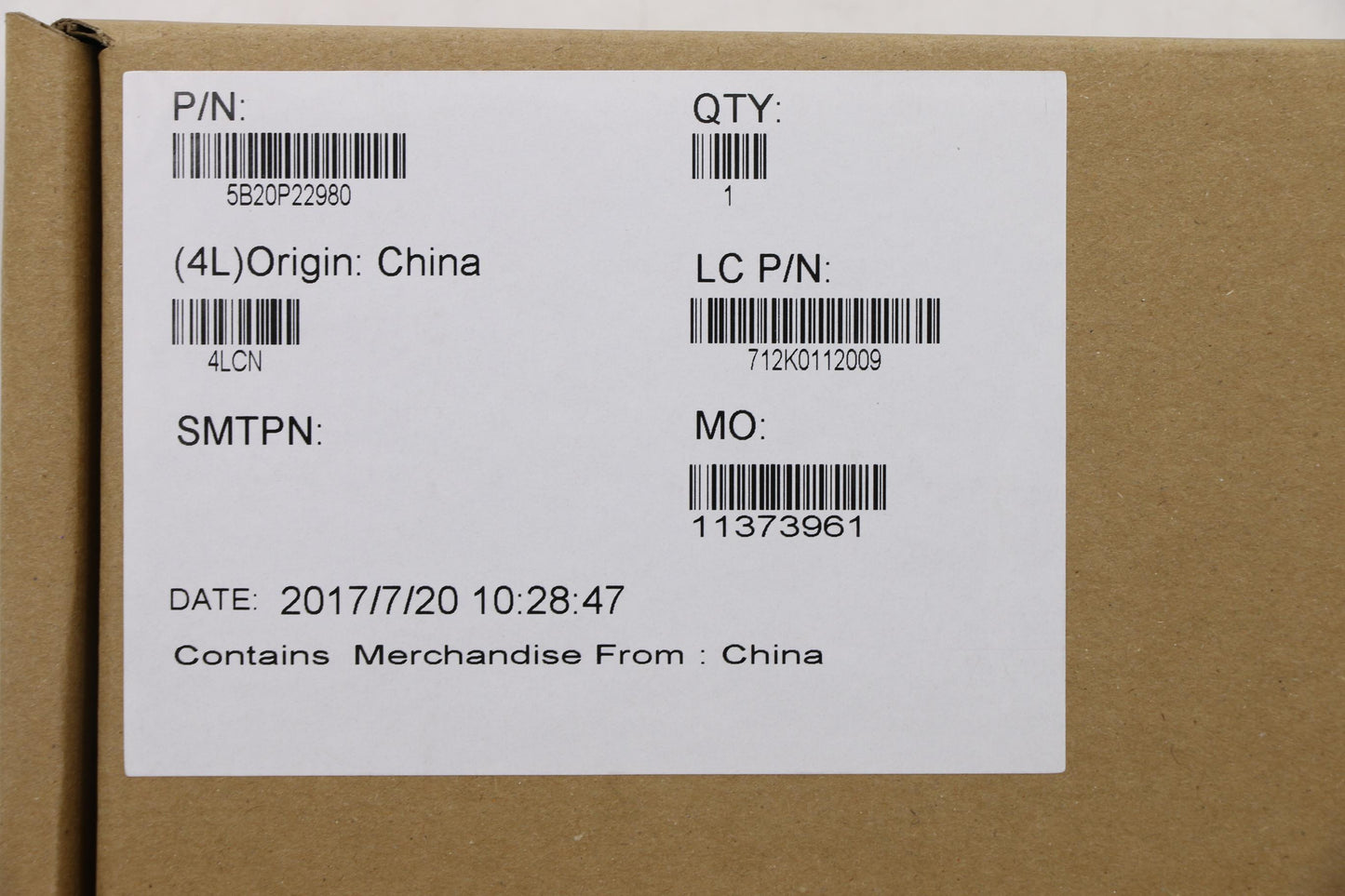 Lenovo Mbl80Wyi57300Hr17M_G1_2Gblnok - 5B20P22980