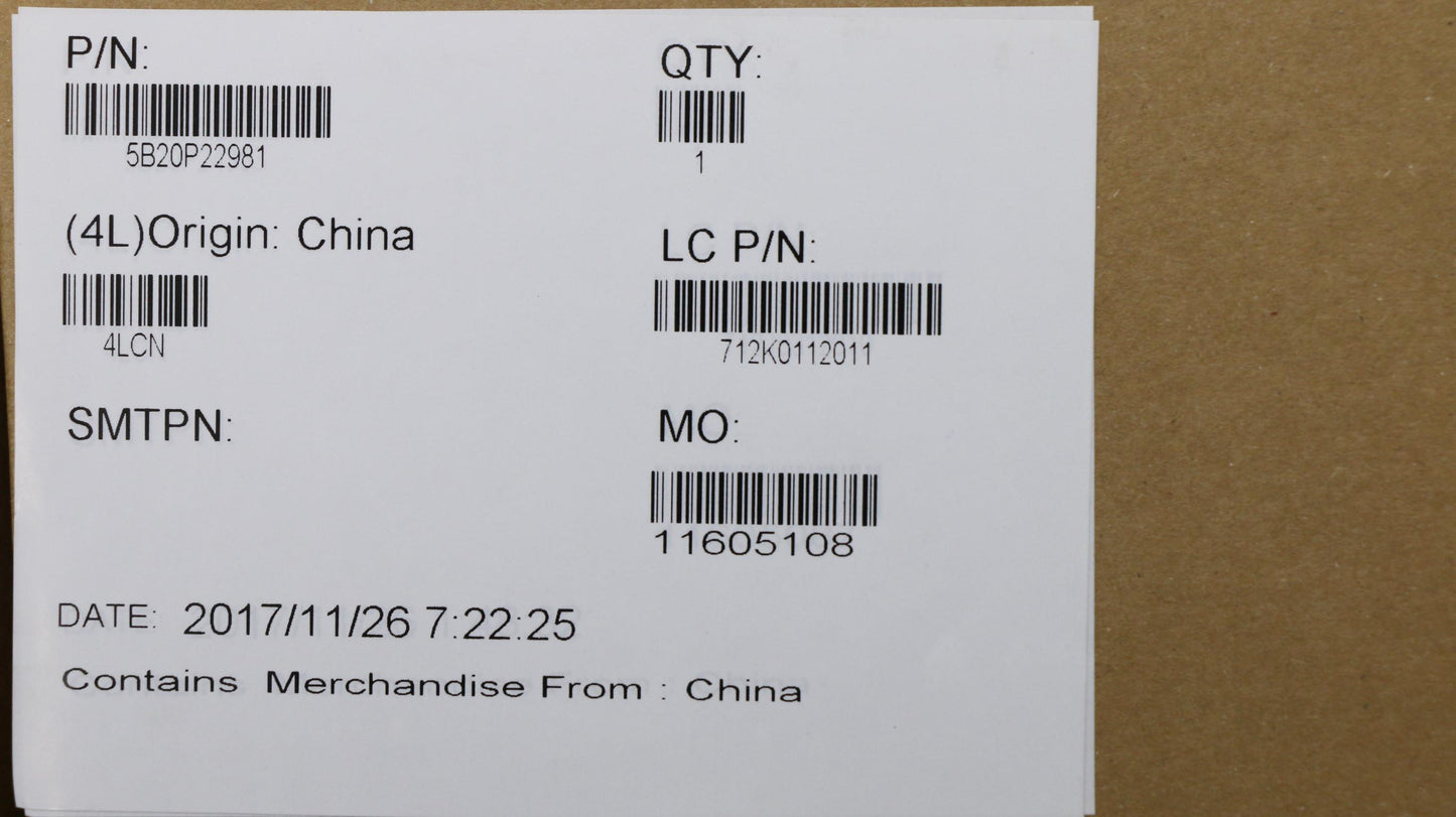 Lenovo Mbl80Wyi57300Hr17M_G1_4Gblnok - 5B20P22981