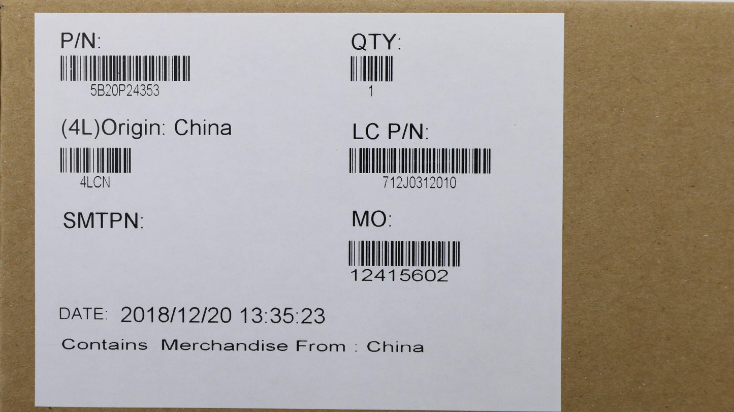 Lenovo Mb Nmb391 I57300Hq V3G Bl Win - 5B20P24353