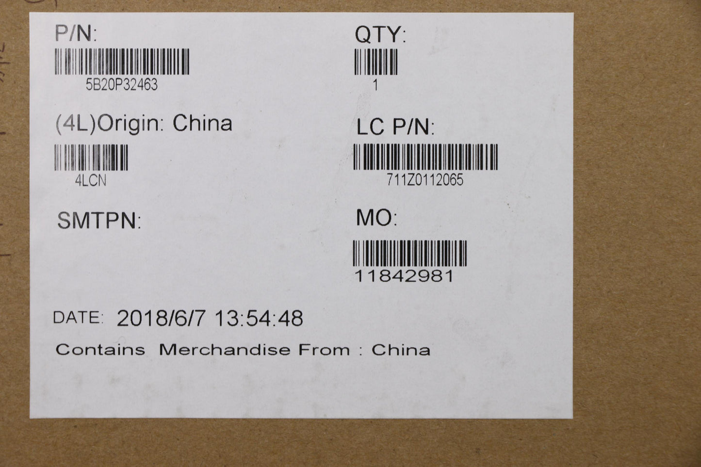 Lenovo Mbl80Yei77500Uhrm 2Gnrnfpoptwi - 5B20P32463
