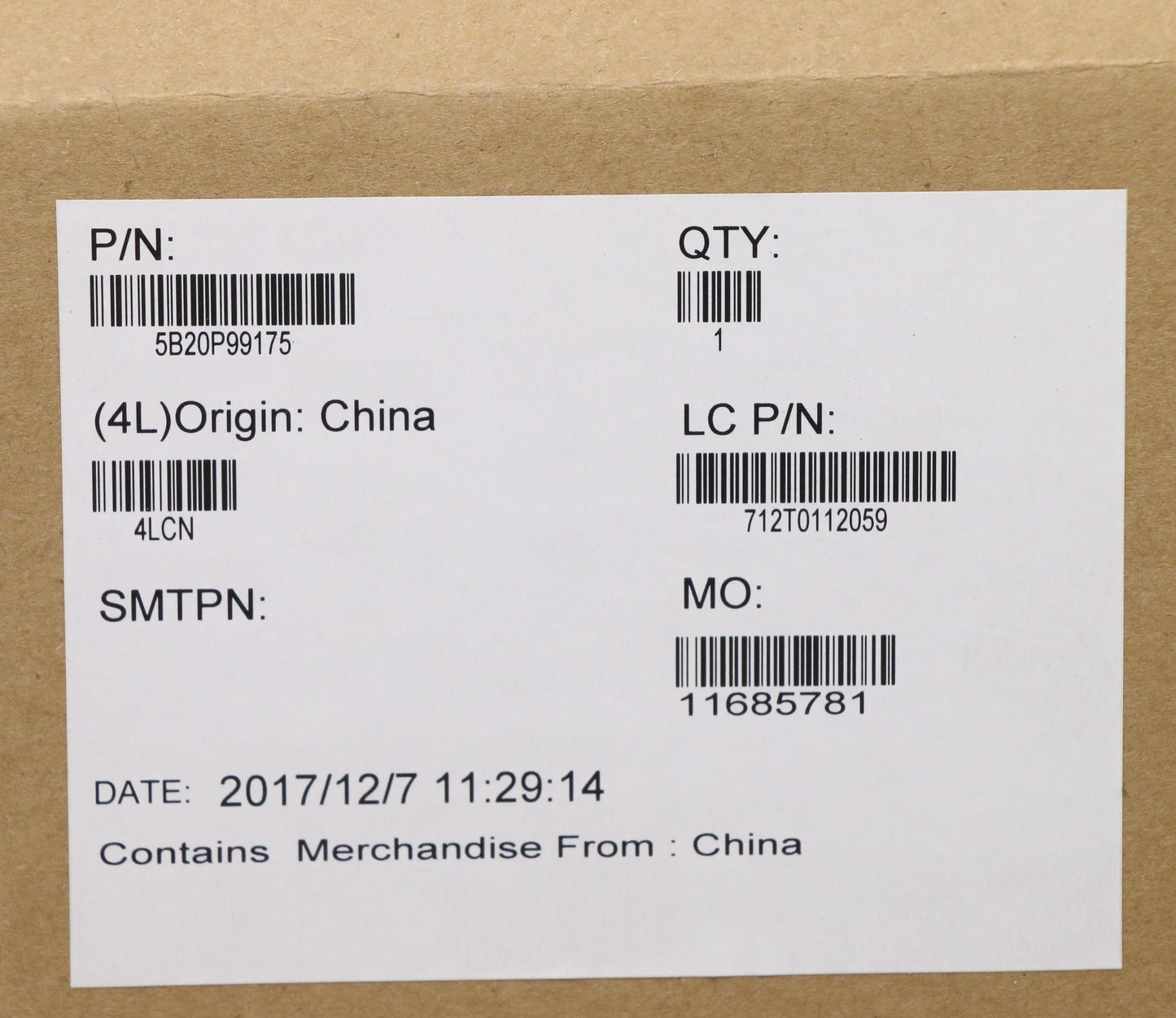 Lenovo Mbl81Bji58250Uumad4Goptwin - 5B20P99175