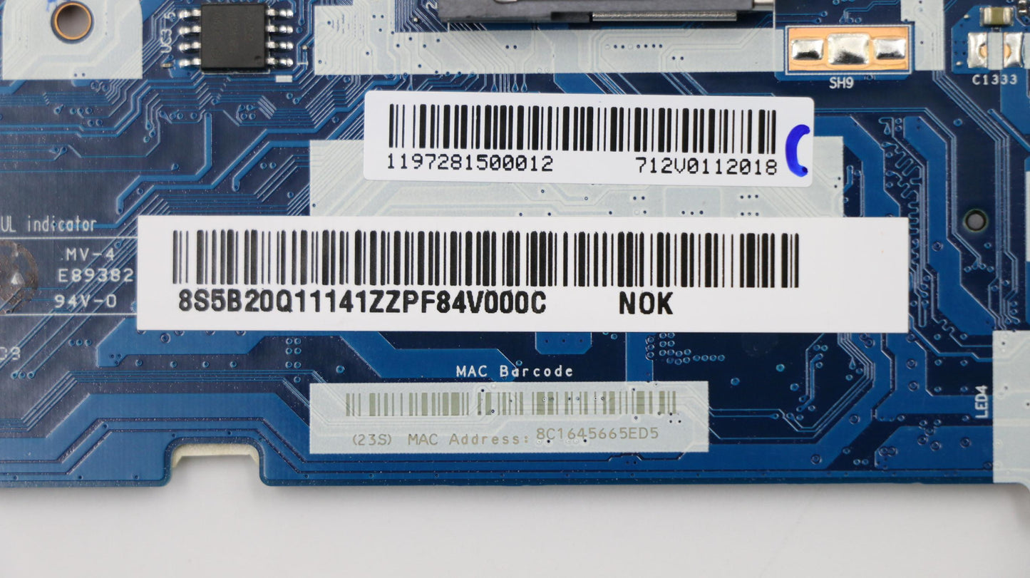 Lenovo Mbl81Bti58250U2G4Gr17Mm1Nfpnok - 5B20Q11141