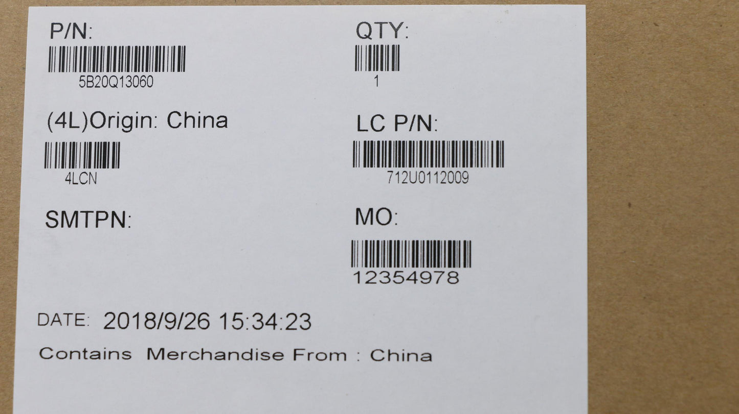 Lenovo Mb I7-8550U Uma D4G-Win - 5B20Q13060