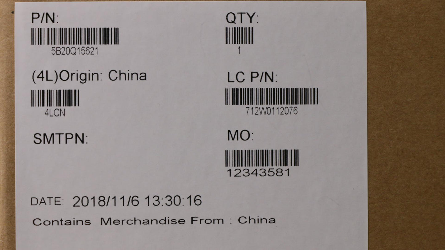 Lenovo Mb I7-8550U V4G Fp-Blk - 5B20Q15621