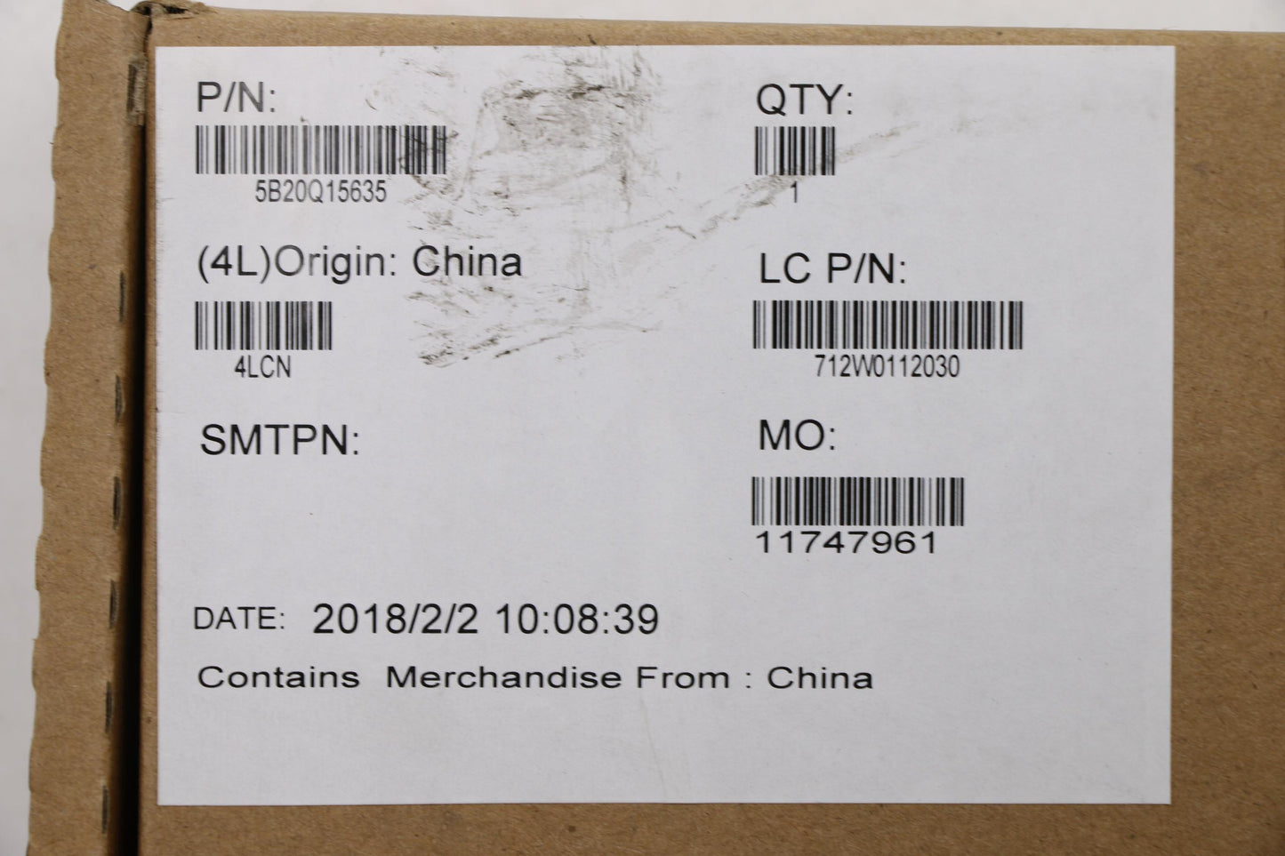 Lenovo Mbl81Bfi58250Uv4Gd4Gfpoptnok - 5B20Q15635