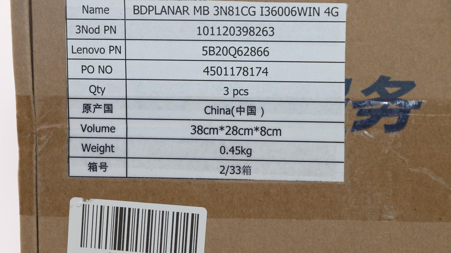 Lenovo Mb 3N81Cg I36006Win 4G - 5B20Q62866