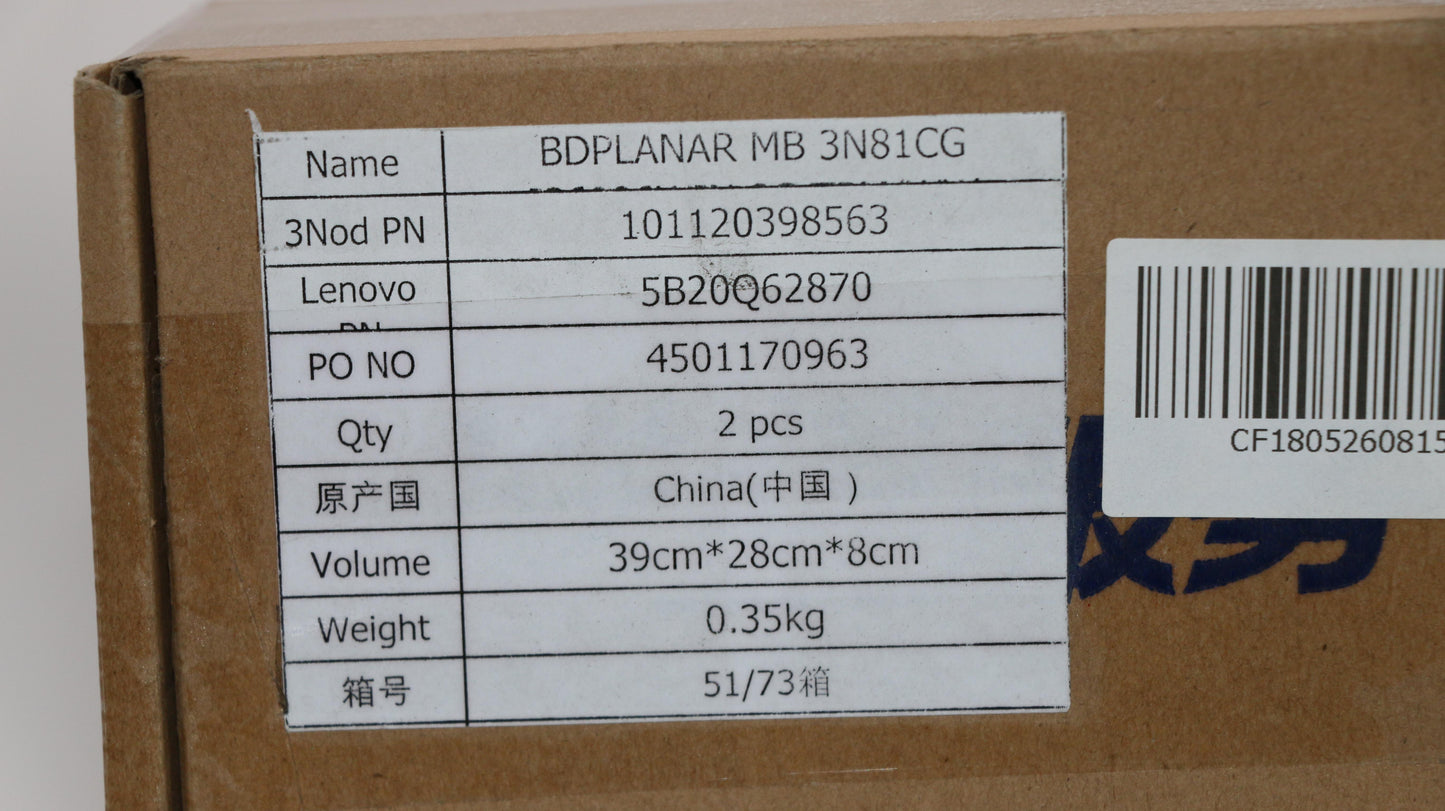 Lenovo Mb 3N81Cg I36006Win 8G Tpm/Ww - 5B20Q62870
