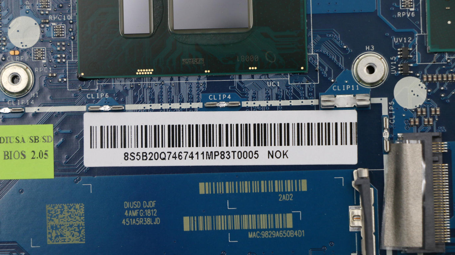 Lenovo Mb C 81Bq Nok I58250U Mx110 Bl - 5B20Q74674