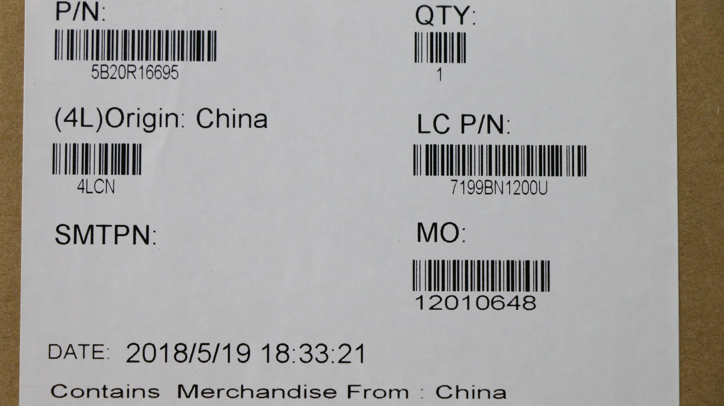 Lenovo System Board Planar Motherboar - 5B20R16695
