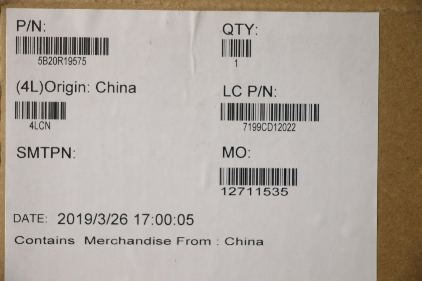 Lenovo System Board Planar Motherboar - 5B20R19575