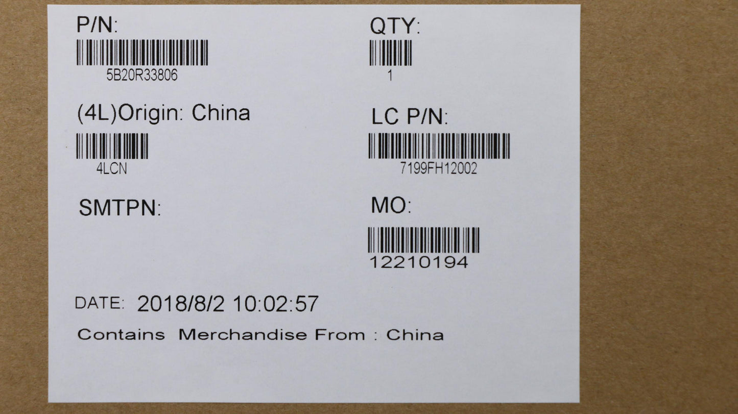 Lenovo System Board Planar Motherboar - 5B20R33806