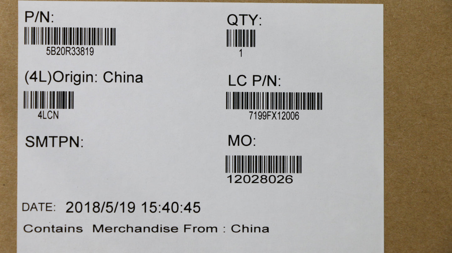 Lenovo System Board Planar Motherboar - 5B20R33819