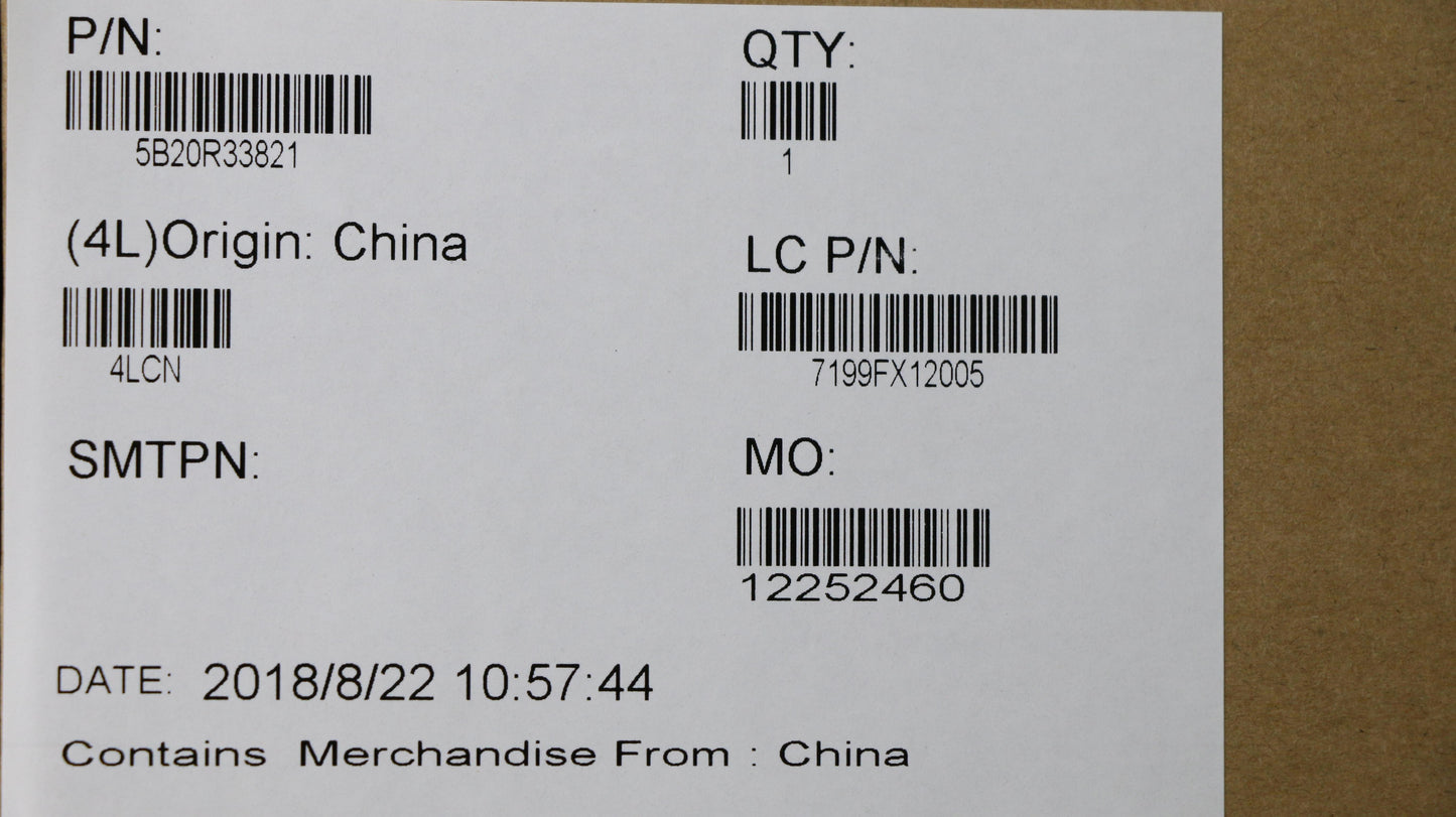Lenovo System Board Planar Motherboar - 5B20R33821
