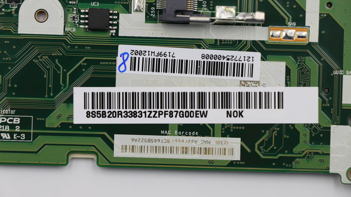 Lenovo System Board Planar Motherboar - 5B20R33831