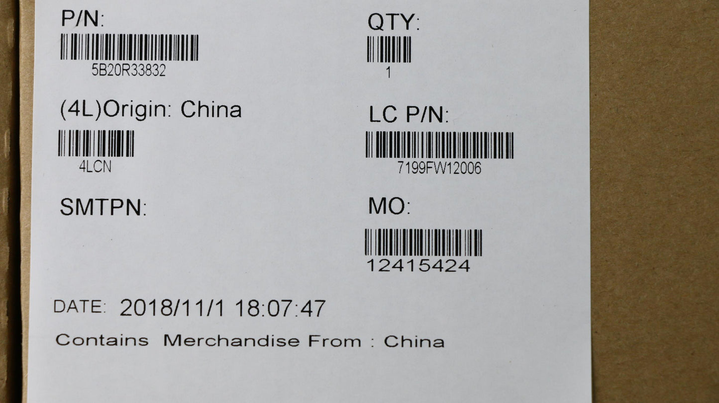 Lenovo System Board Planar Motherboar - 5B20R33832