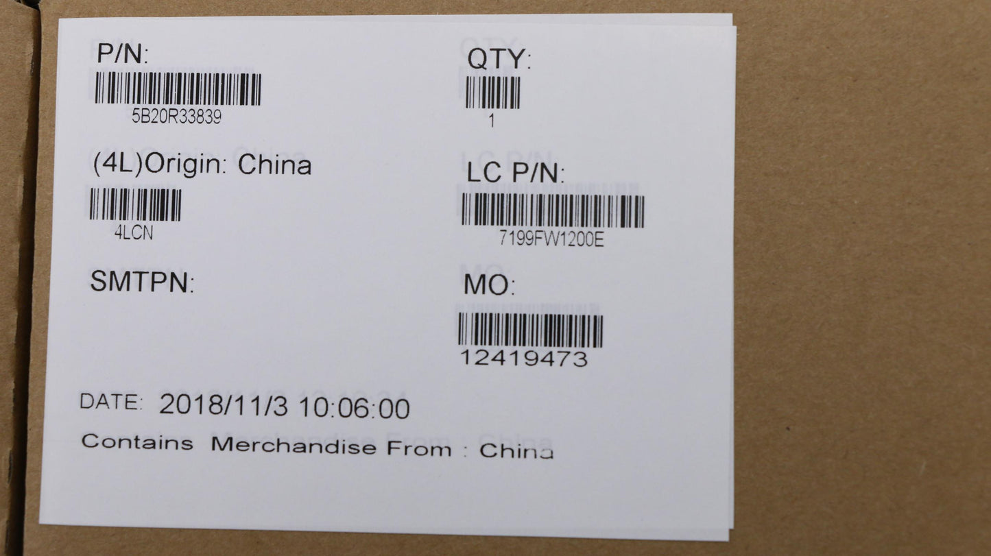 Lenovo System Board Planar Motherboar - 5B20R33839