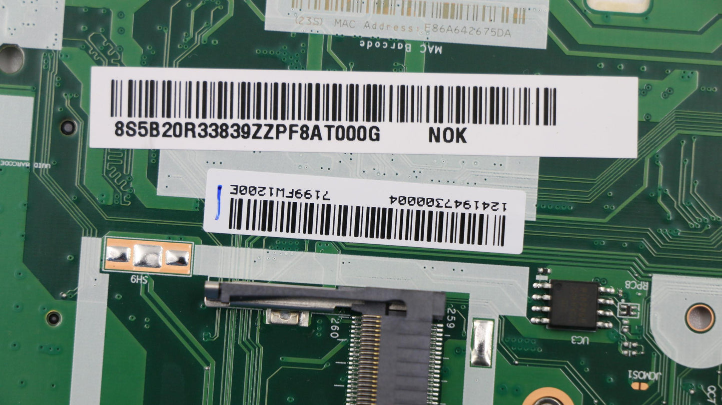 Lenovo System Board Planar Motherboar - 5B20R33839