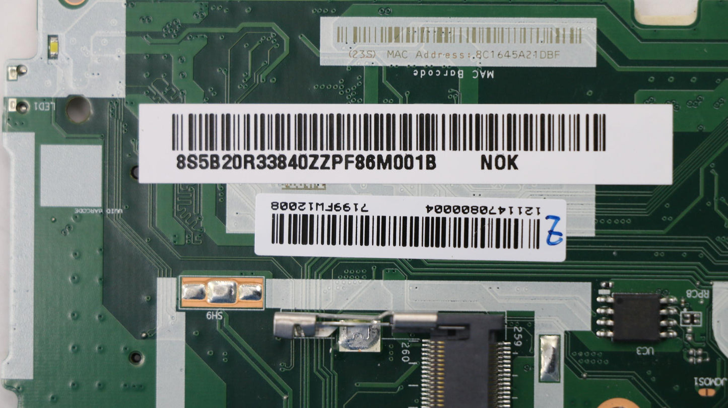Lenovo System Board Planar Motherboar - 5B20R33840