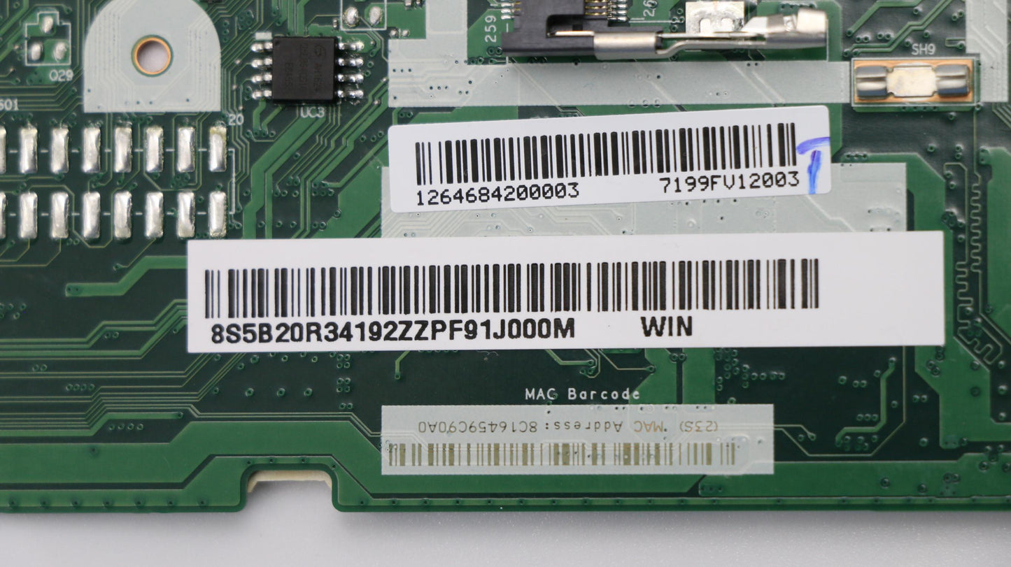Lenovo System Board Planar Motherboar - 5B20R34192