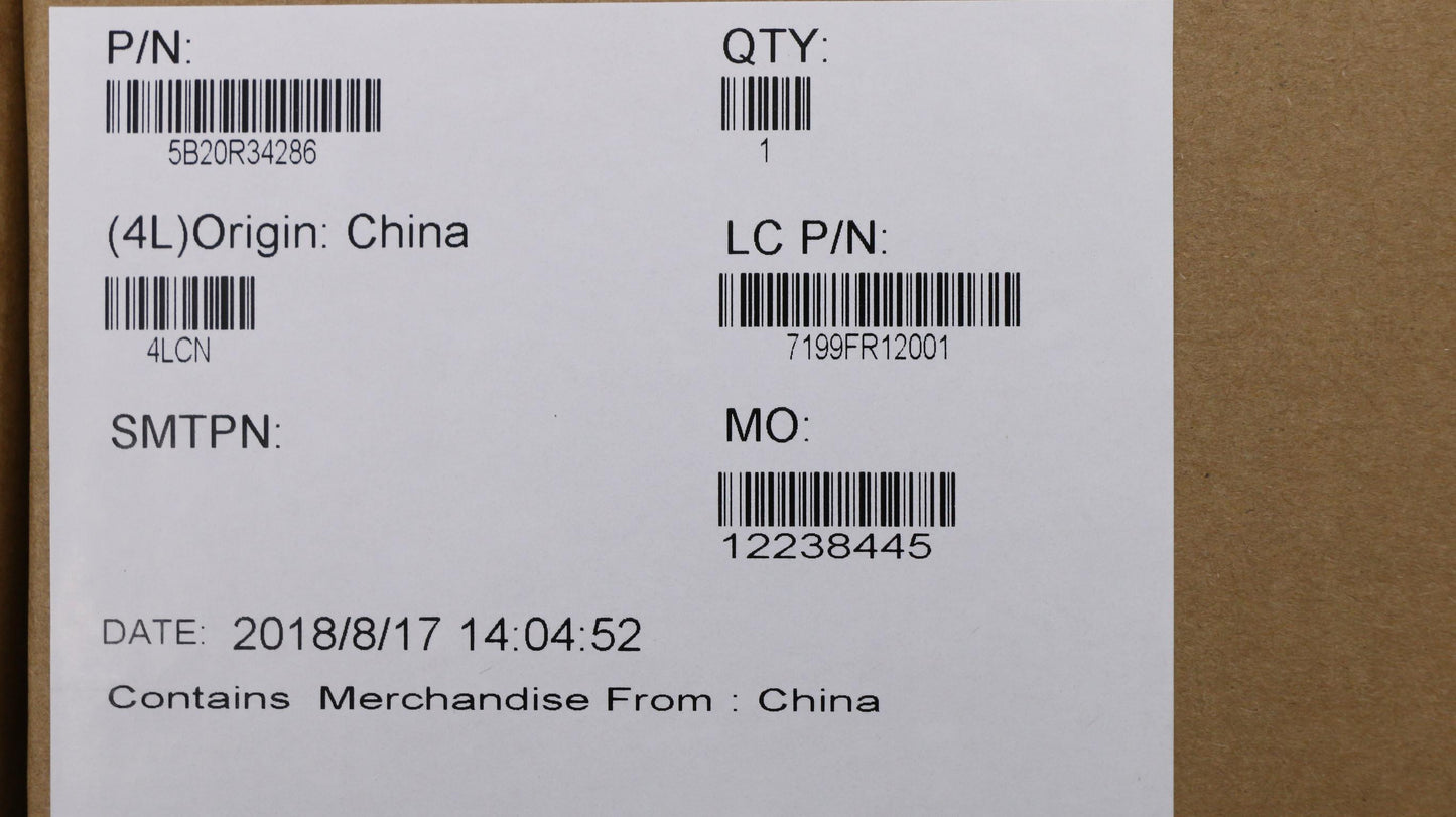 Lenovo System Board Planar Motherboar - 5B20R34286