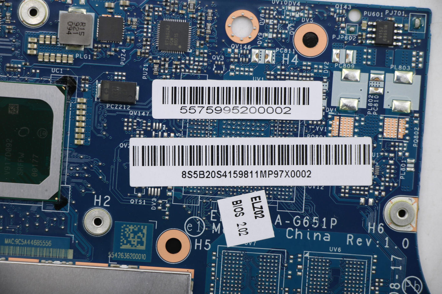 Lenovo Mb I78565U1.8G Uma 16G Fp Bl - 5B20S41598
