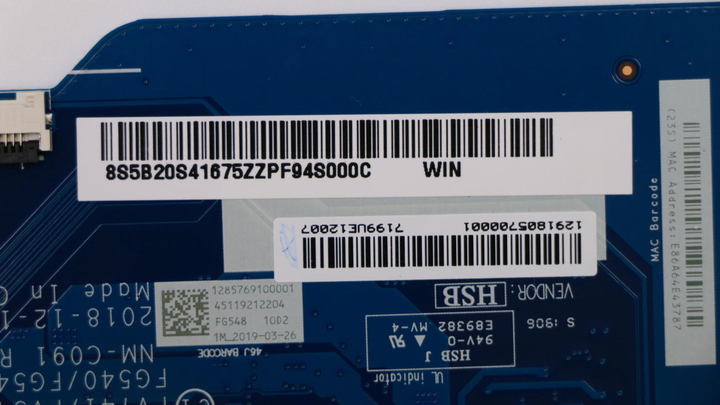 Lenovo Fg548 Mb I78565U Uma-Win - 5B20S41675