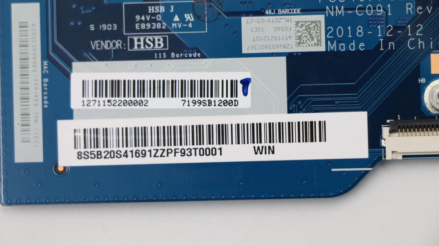 Lenovo Fg540 Mb I58265U Uma D4G-Win - 5B20S41691