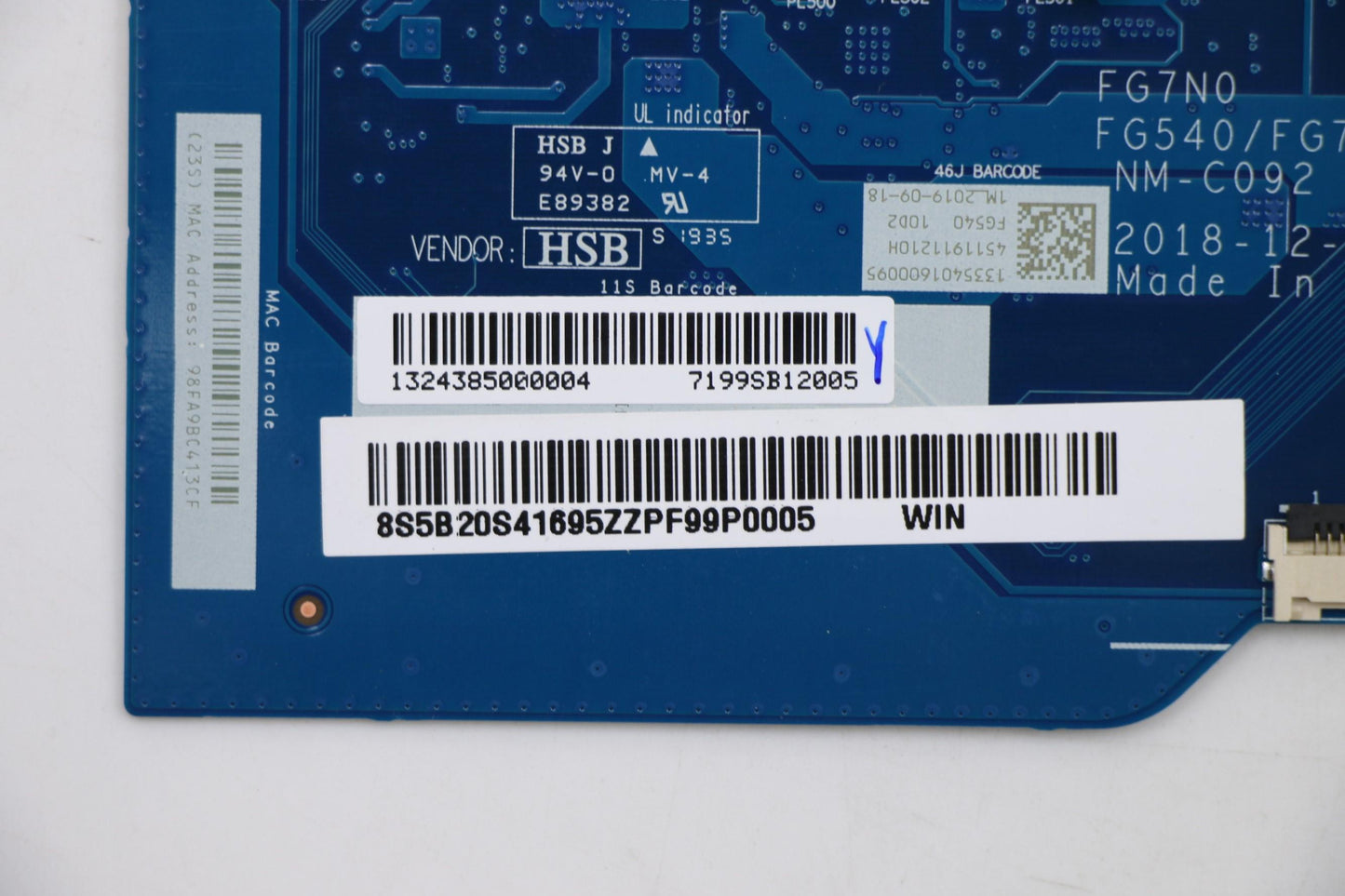 Lenovo Fg540 Mb I38145U Mx110 V2G-Win - 5B20S41695