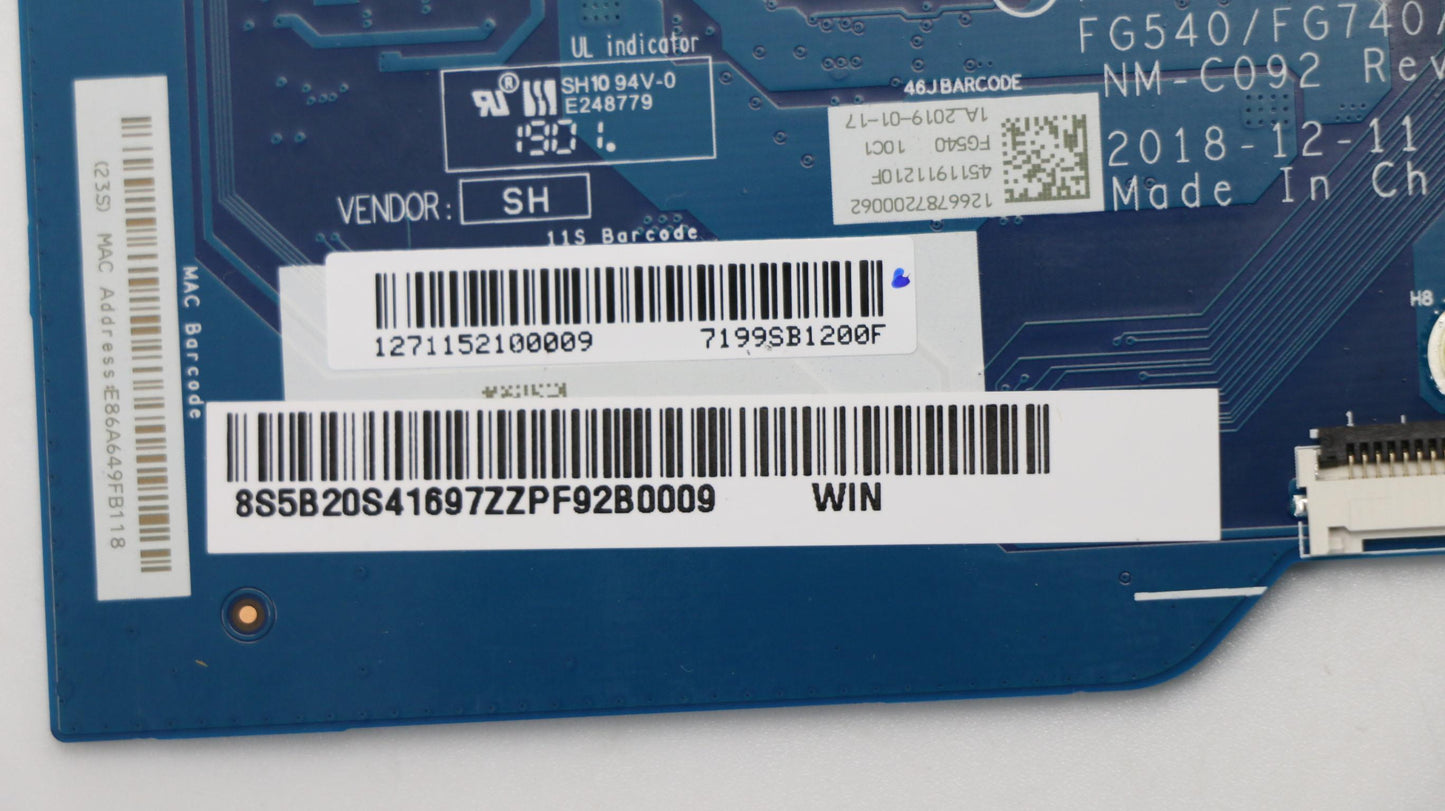 Lenovo Fg540 Mb I58265U Mx110 V2G-Win - 5B20S41697